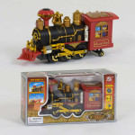 Потяг 2411 музика, світло, дим, на батарейці, в коробці