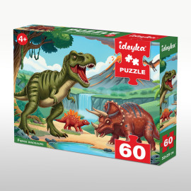 Гра-головоломка. Пазл Хижі динозаври, 60 елементів